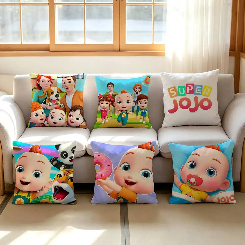Cartoon cute baby Fashion Decorative Pillowcase Throw Cover C-CoComelons Pillow Case Cushion For Living Room Square Home Decor