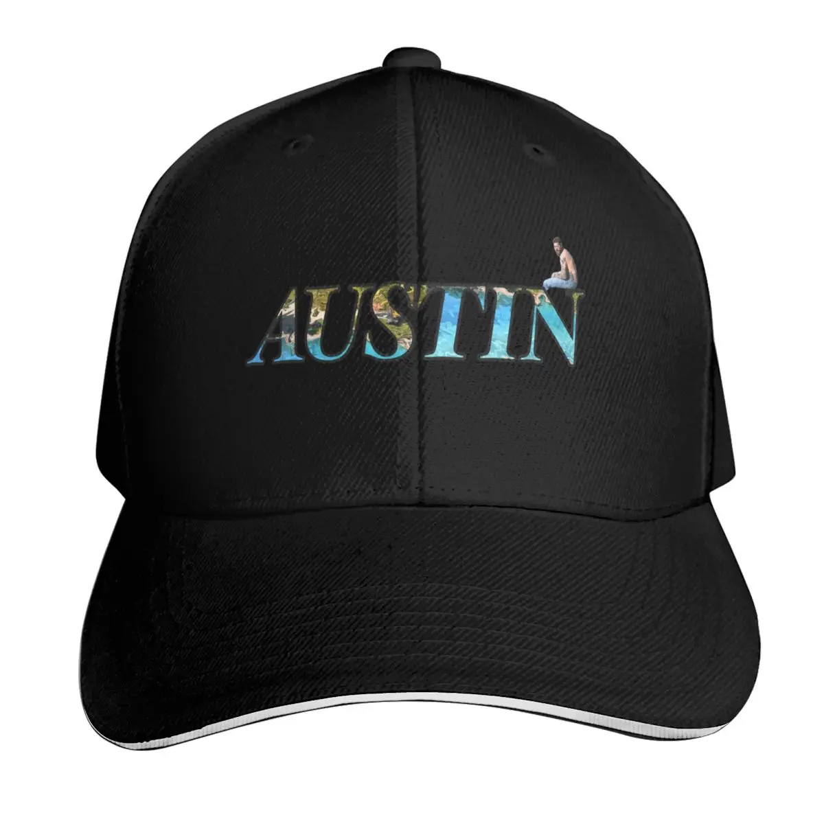 AUSTIN Baseball Cap Vintage Retro Embroidered Lightweight Packable Gift for Him Her
