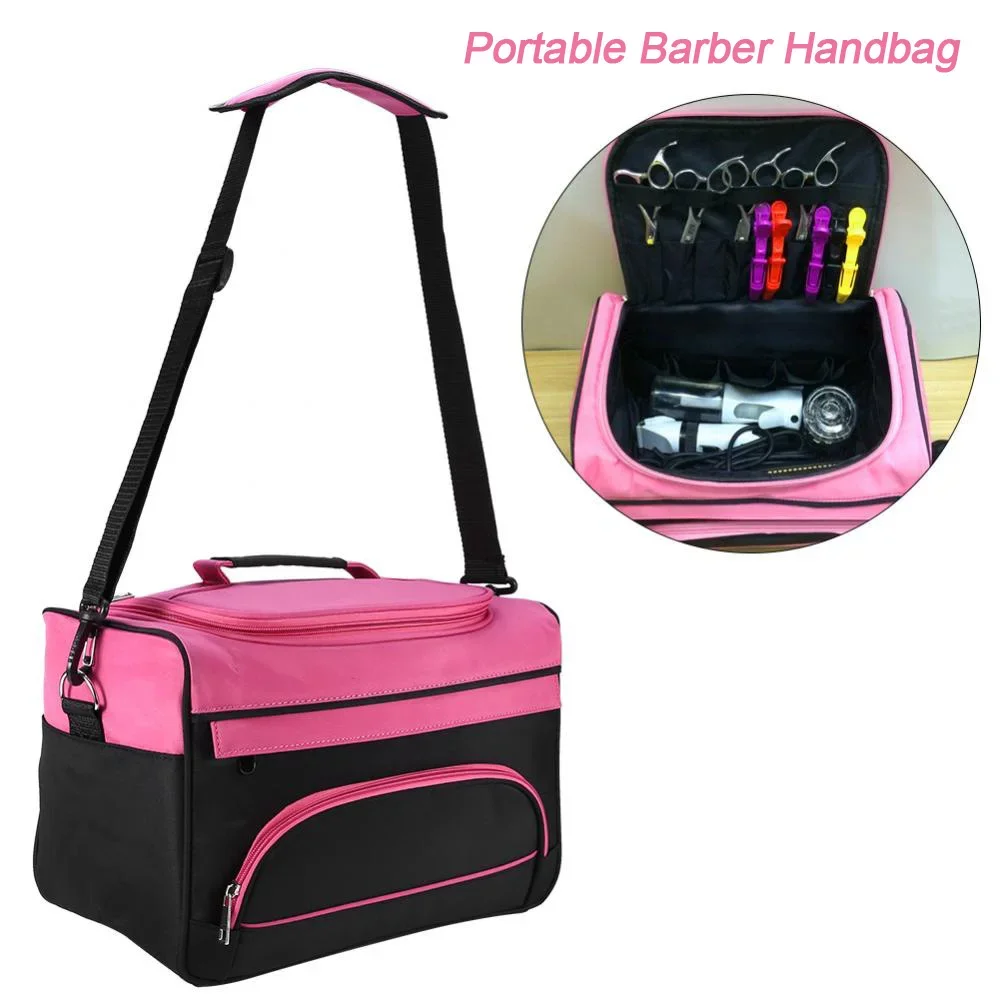 

Portable Salon Barber Handbag Hairdressing Comb Tools Bag Makeup Storage Bag Travel Hairstyling Carry Case Styling Accessories