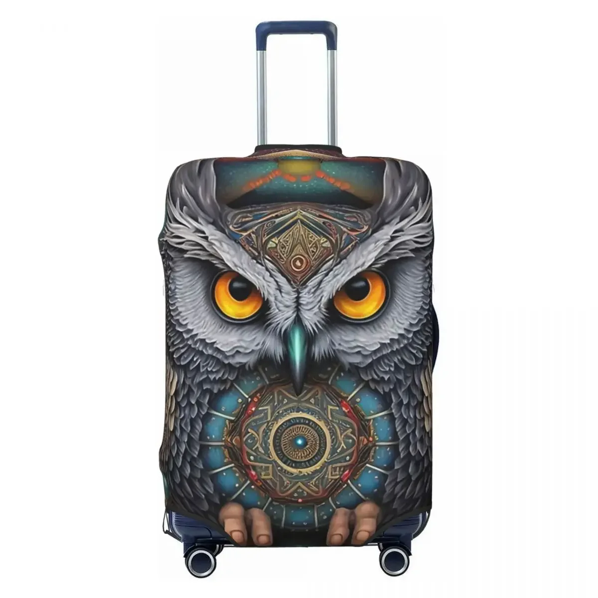 Owl Keeper Of The Dream Print Luggage Protective Dust Covers Elastic Waterproof 18-32inch Suitcase Cover Travel Accessories