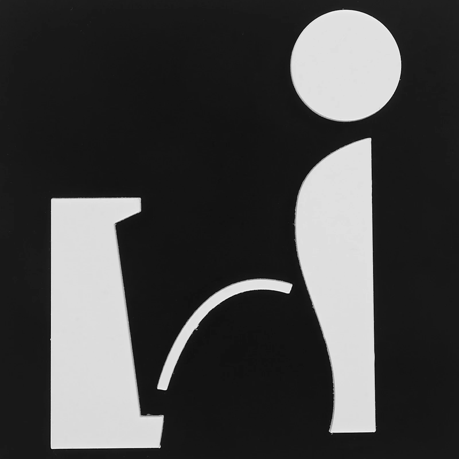 

Bathroom Urinal Sign Self Adhesive Acrylic Toilet Sign Restroom Door Stickers Men Toilet Urinal Art WC Urinal Sign