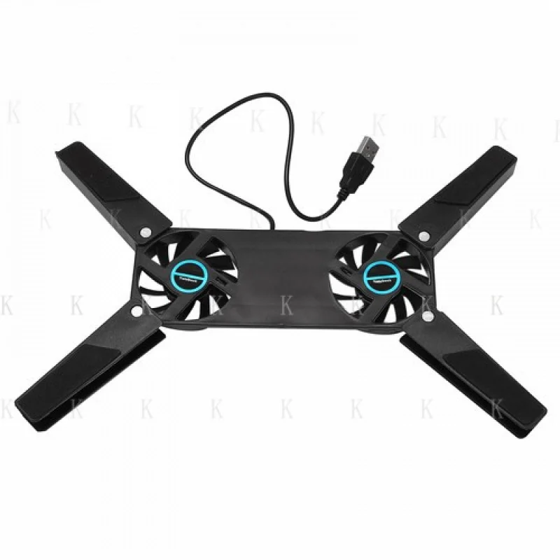 

Охлаждающая подставка для ноутбука C, двойной вентилятор для охлаждения ноутбука, складной USB-кулер для ноутбука3142