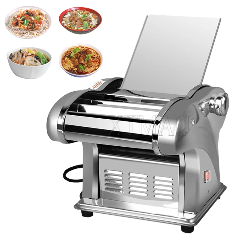 Stainless Steel Noodles Machine Dough Pressing Cutting Machine 220V Electric Household Noodles Maker