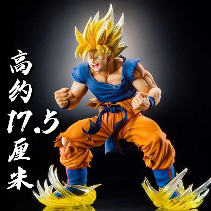 

Anime Dragon Ball Z Son Goku Action Figure Toys Dbz Super Saiyan Figuras Gk Statue 17.5cm Pvc Collection Ornaments Gift Model