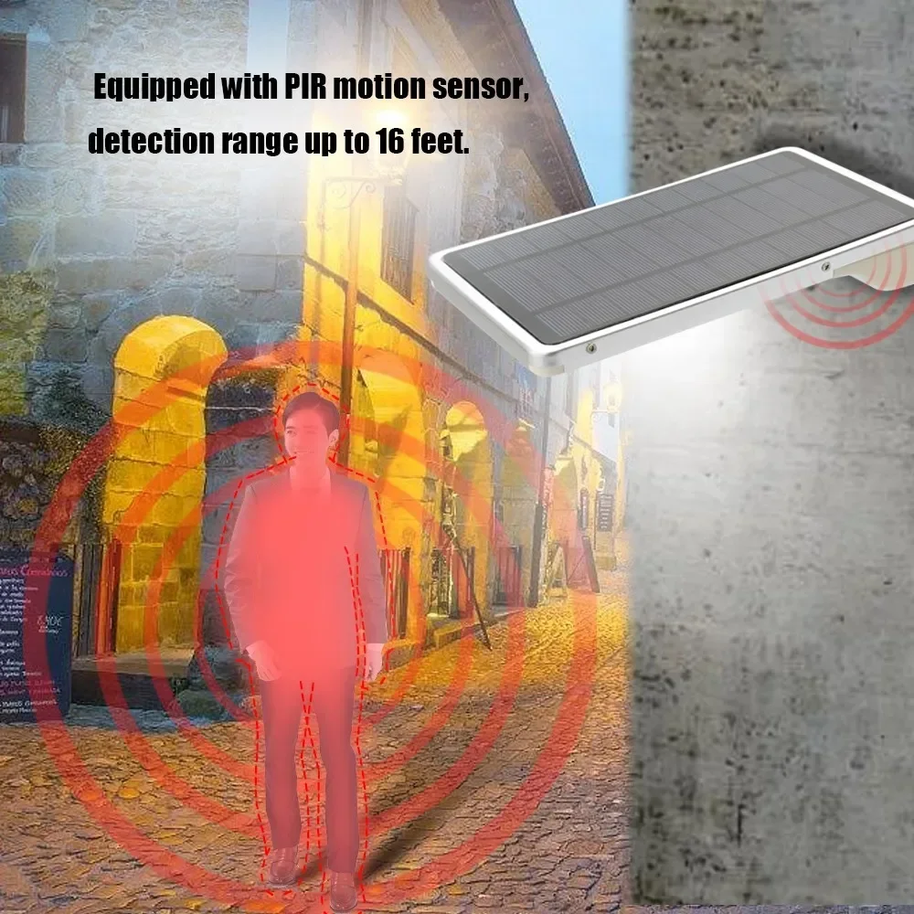 

56 светодиодов, водонепроницаемая батарея, солнечный пульт дистанционного управления, настенный светильник, Прямая доставка