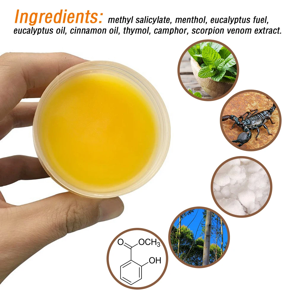 30/60/100ml Ointment Scorpion Peppermint Cream Rheumatism Low Back Pain Sciatica Bruises Cramps And Relieves Muscle Fatigue