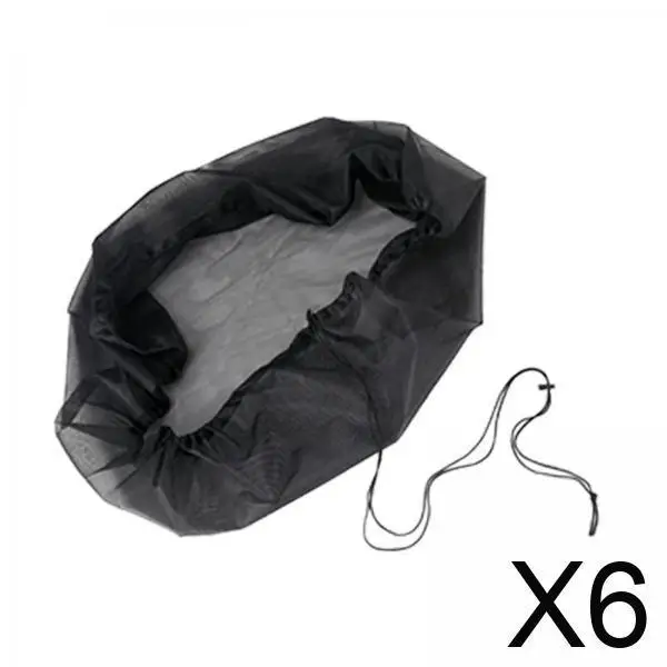 

6x Mesh Cover for Rain , Water Collection Bucket Covers, Rain Collection Netting Screen for Prevent Fallen Leaves Patio
