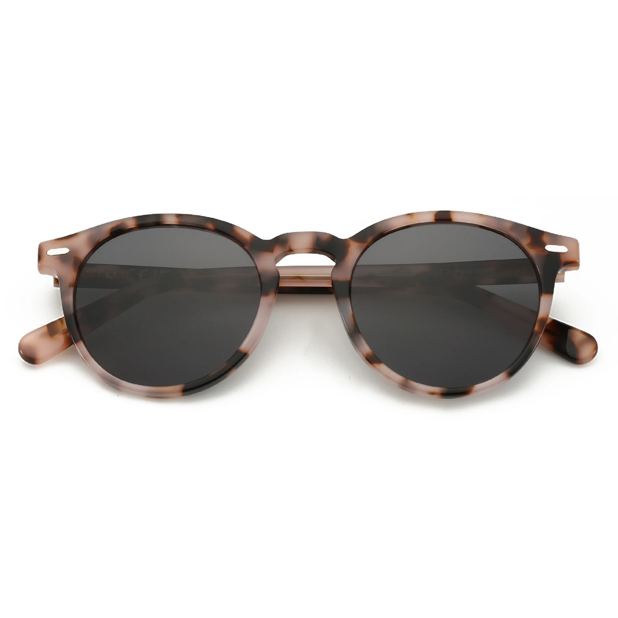 ZENOTTIC 2026 Modische Runde Polarisierte Sonnenbrille für Damen UV400-Schutz Hochwertige Acetat Retro-Sonnenbrille ZS6215 – Detail 12