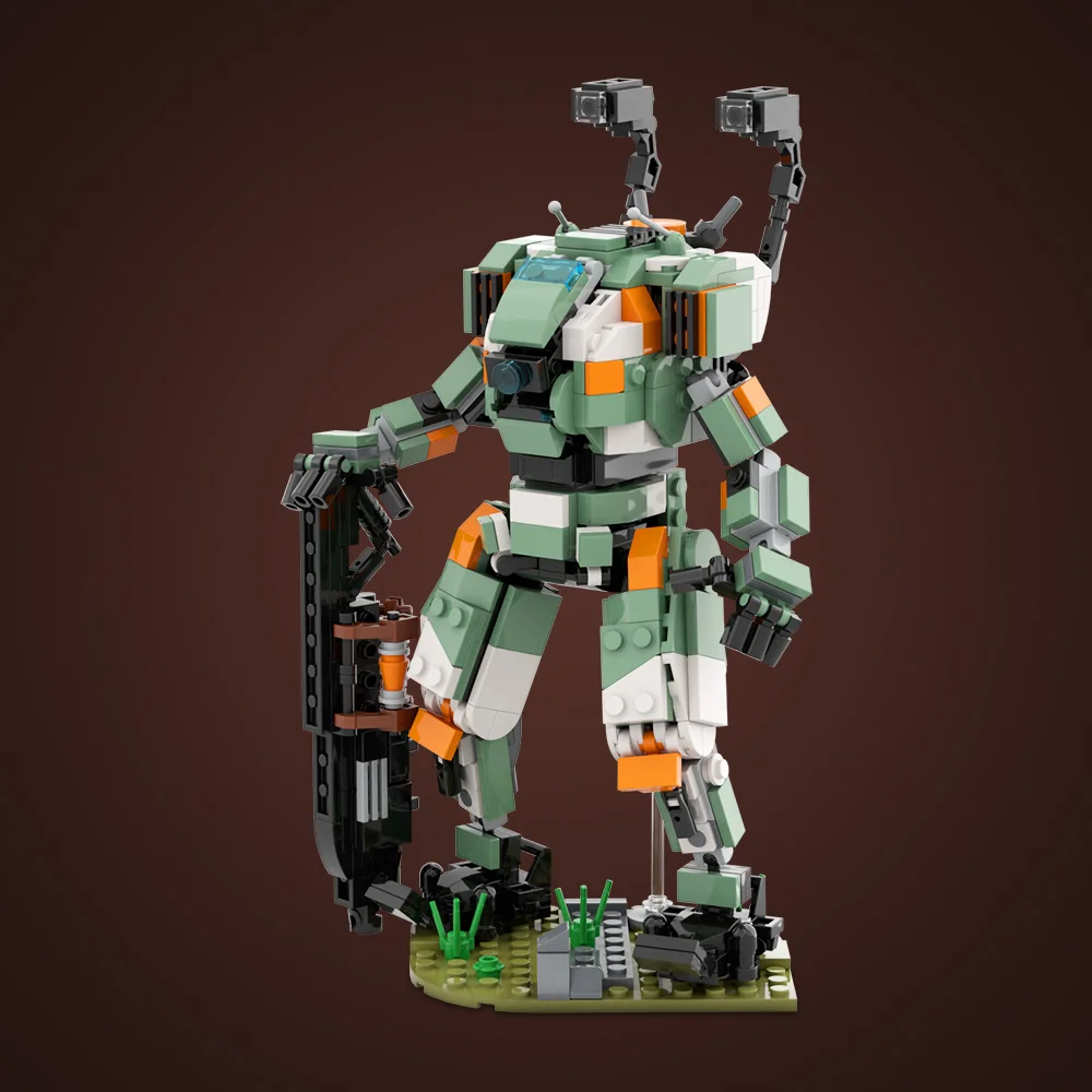 Juego MOC Titanfalls Mini versión bloques de construcción Bison Titan MechWarrior Legion Prime Titan ladrillos juguete ensamblado regalo para niños