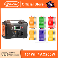 FF Flashfish 200W Portable Power Station 151Wh Solar Generator 230V AC DC Batteries Supply Outdoor Battery for Solar Panel Drone
