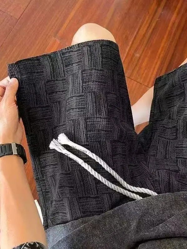 

Мужские повседневные шорты в клетку для лета, свободные пляжные брюки в американском ретро-стиле, длиной до колена, для активного отдыха