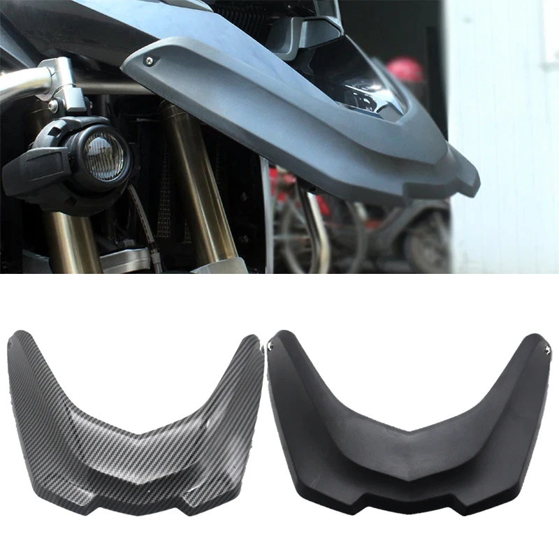 Fit For BMW R1200GS LC 2013-2016 2015 Motorcycle Carbon Look Front Beak Extender Nose Fairing Fender Cowl Extension Wheel Cover