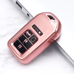 TPU Car Smart 4/5 Button Key Cover Bag Shell Case Holder for Honda Accord Civic CRV HRV Pilot Fit Freed Odyssey Vezel 2018-2022