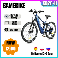 SAMEBIKE XD26-II E-bike 750W Brushless Motor 48V14AH Battery Mountain Electric Bike Hydraulic Brake 26-In Tire Electric Bicycle