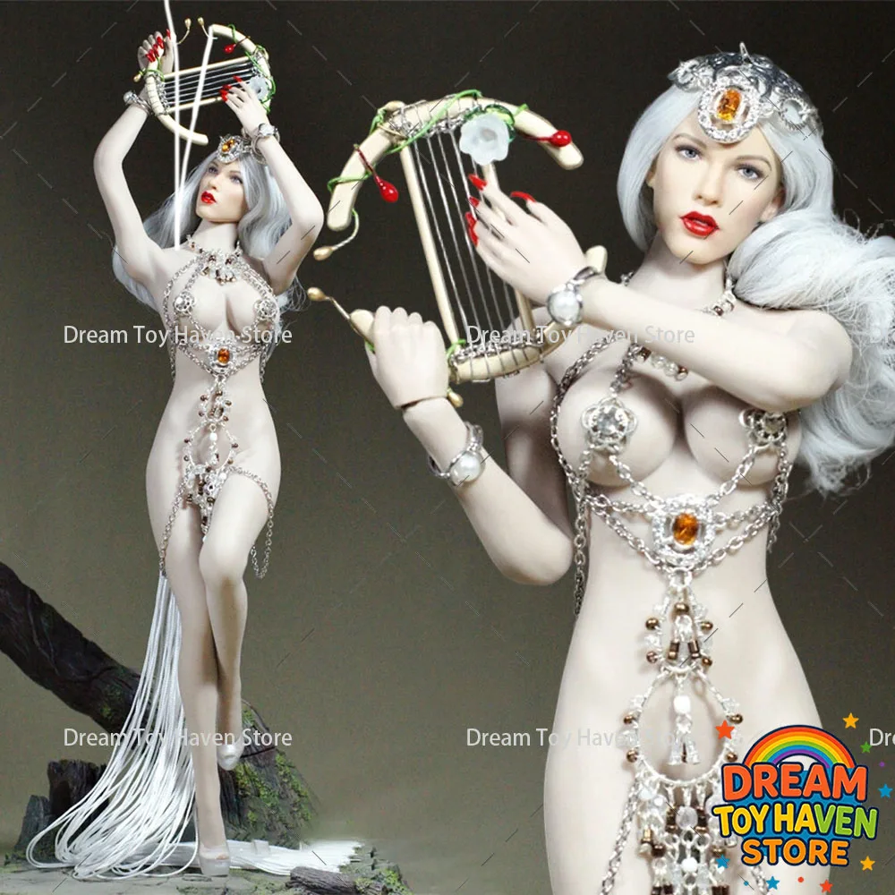 

1/6 Female Soldier Metal Hanging Neck Corset Chain Hollow Dress Accessory Fit 12Inch TBL PH Action Figure Model Toys