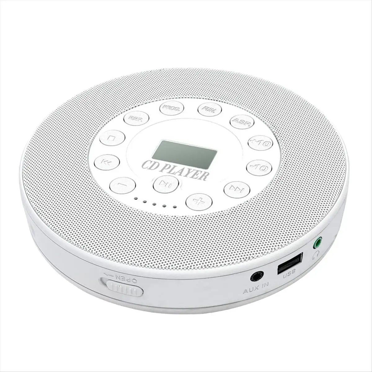 2026 جديد + مشغل أقراص مضغوطة بلوتوث نظام صوت ستيريو محمول تشغيل قابل لإعادة الشحن CD/CD-R/CD-RW/MP3 USB AUX IN سماعة جاك #3