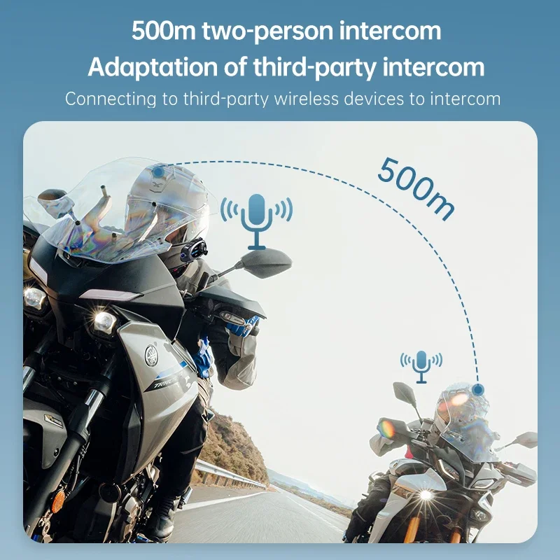 Q29 Motorcycle Bluetooth Helmet Intercom1080P HD Wireless Camera Noise IPX6 Waterproof Reduction Ultra Wide Angle Lens Recorder