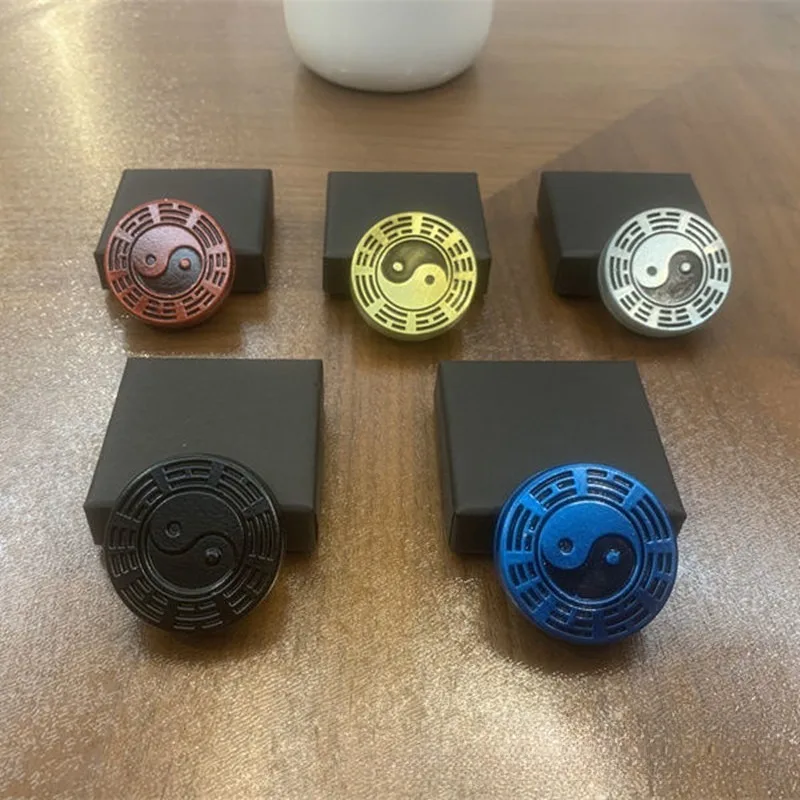 Oreo Biscuit Shape Magnetic Push Coin - EDC Metal Fidget Toy Anti-Stress Relieving Anxiety Mini Push Card Sensory Tool Quality