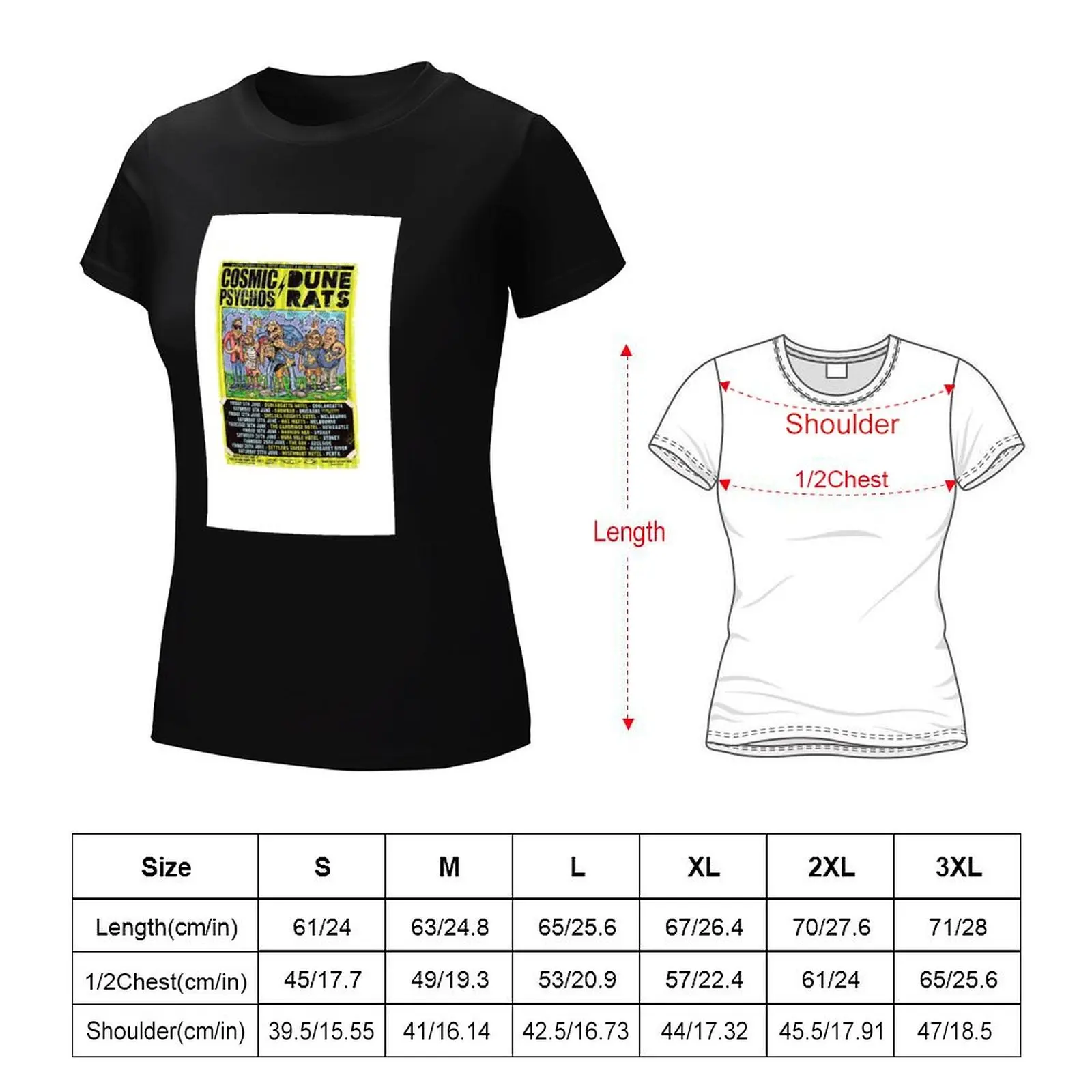 Cosmic Psychos and Dune Rats T-Shirt female shirts graphic tees Female clothing summer top Women clothes