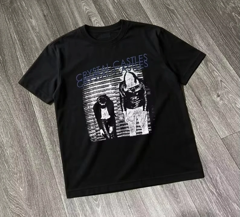 Crystal Castles II Crystal Castles Band Graphic T-Shirt Cotton Men Women Streetwear Tee
