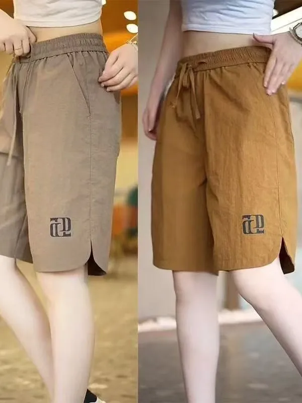 

Ice Silk Casual Shorts Men's Summer Thin Loose Sports Outdoor Quick Dry Pants American Workwear Five-Point Men's Style Shorts