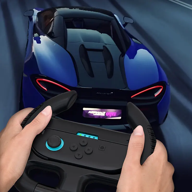 2 قطعة عجلات القيادة للتبديل 2 Joy-Con تحكم ، مقبض القبضات عجلات السباق ل Switch2 ماريو كارت 8 ألعاب الملحقات