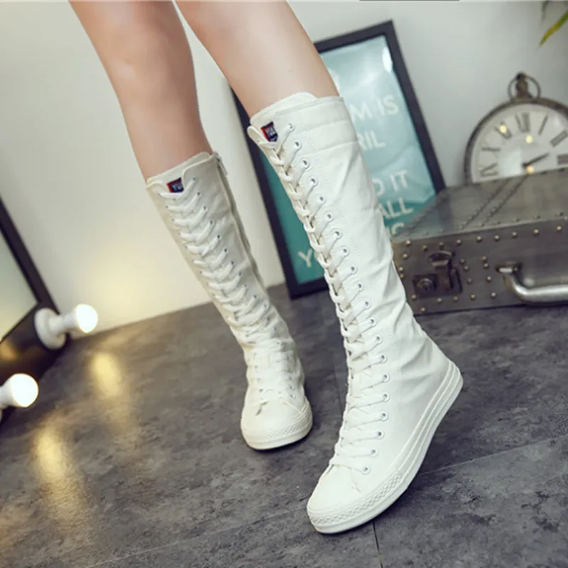 Boots Canvas Shoes Increased Internal Latest Sneakers Pure Dance Shoe For Women Boot Sports Shoes Dance Side Zipper casual shoes