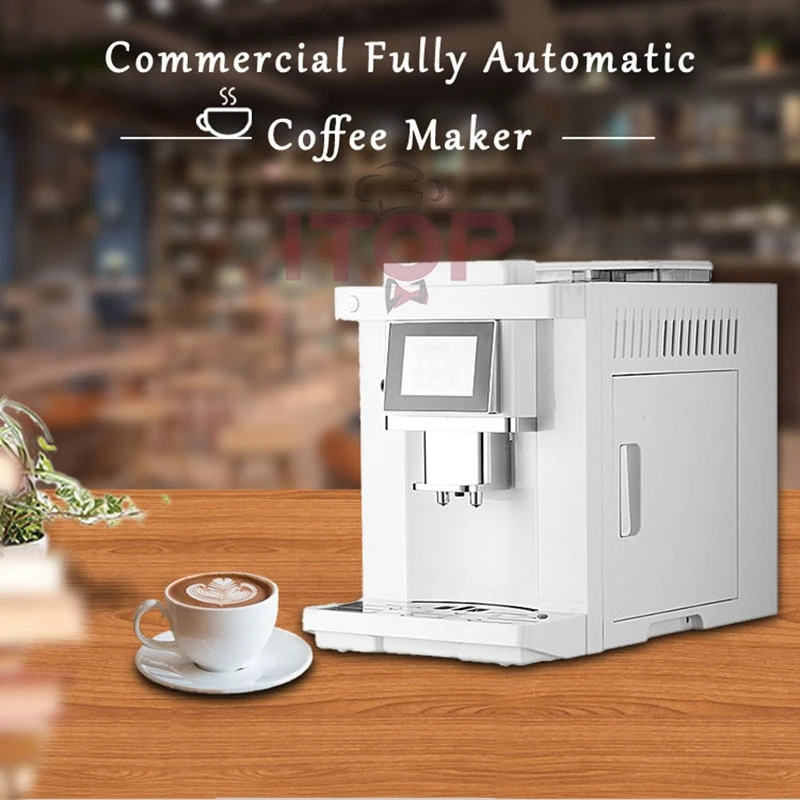 ITOP One-Button Full Automatic 19 Bar Coffee Machine Coffee Bean Grinder Milk Foam Espresso Coffee Maker Cappuccino Latté Coffee