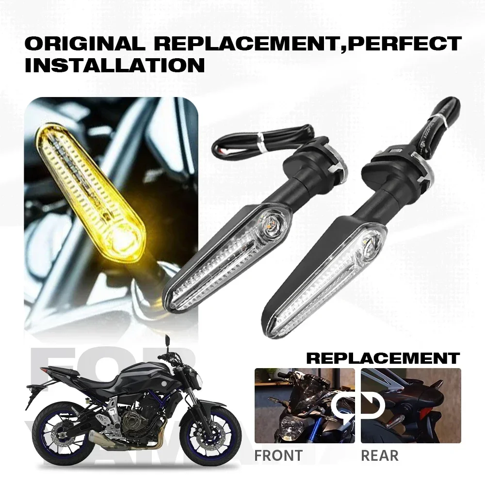 LED Turn Signals Light For YAMAHA MT07 MT09 XSR Tenere 700 900 YZF R1 R3 R6 R125 FZ1 FZ6 XJ6 tracer 700 900 /GT 7GT 9GT Flasher