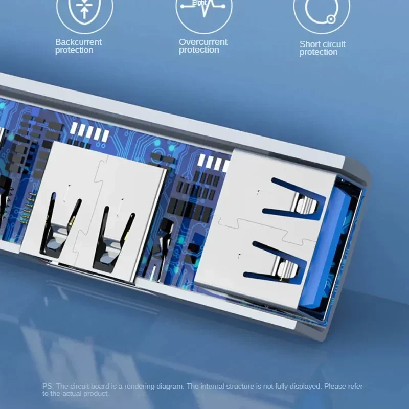 3 em 1 hub usb otg usb 3.0/tipo-c 3.0 para 3 usb divisor hub velocidade 5.0gbps 3 portas tipo c hub para computador portátil notebook