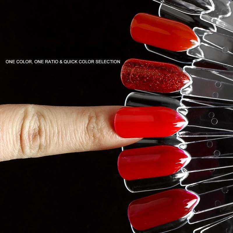 حوامل الأظافر لون بطاقة عرض موقف هلام البولندية قالب مسمار الفن نصائح عينة حامل طلاء الأظافر ممارسة العرض الملون #3