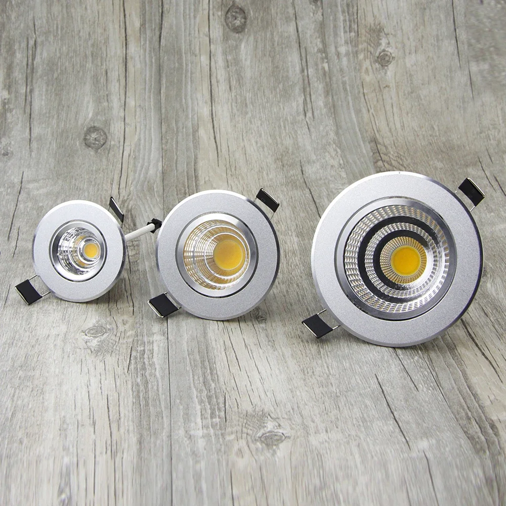 

Dimmable LED Downlight COB Ceiling Spot Lighting 6W 9W 12W 15W Led Bulb Bedroom Kitchen Indoor ceiling recessed Lights