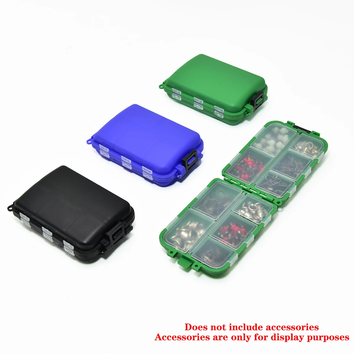 Fishing Tackle Box 10 Compartments Fishing Lure Bait Hook Storage Case Fishing Organizer Tools Accessories image 2