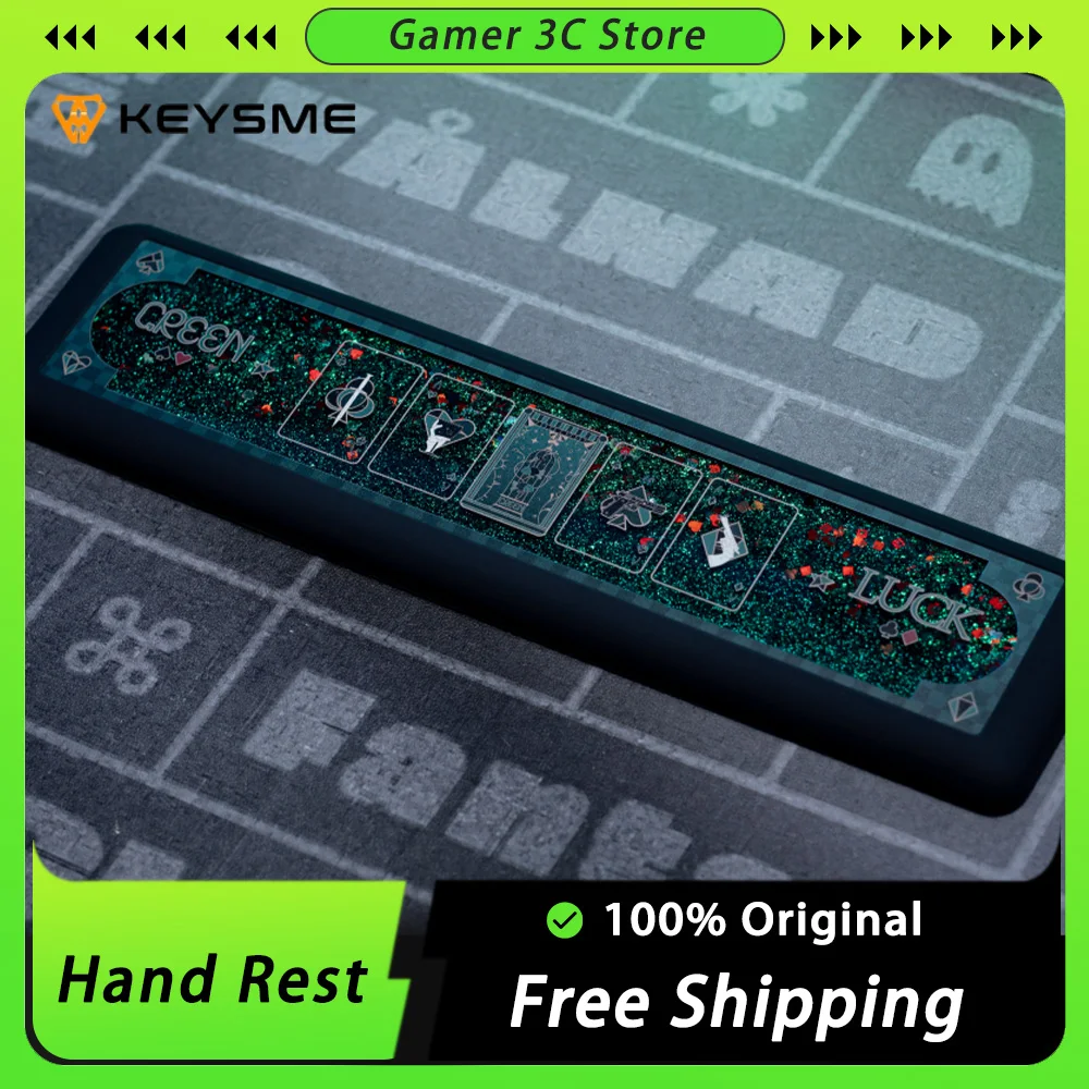 

Keysme Mars03 Hand Support Cushion Aluminium Alloy/Silica Mechanical Keyboard Ergonomic Palm Rest Computer Game Durable Armrest