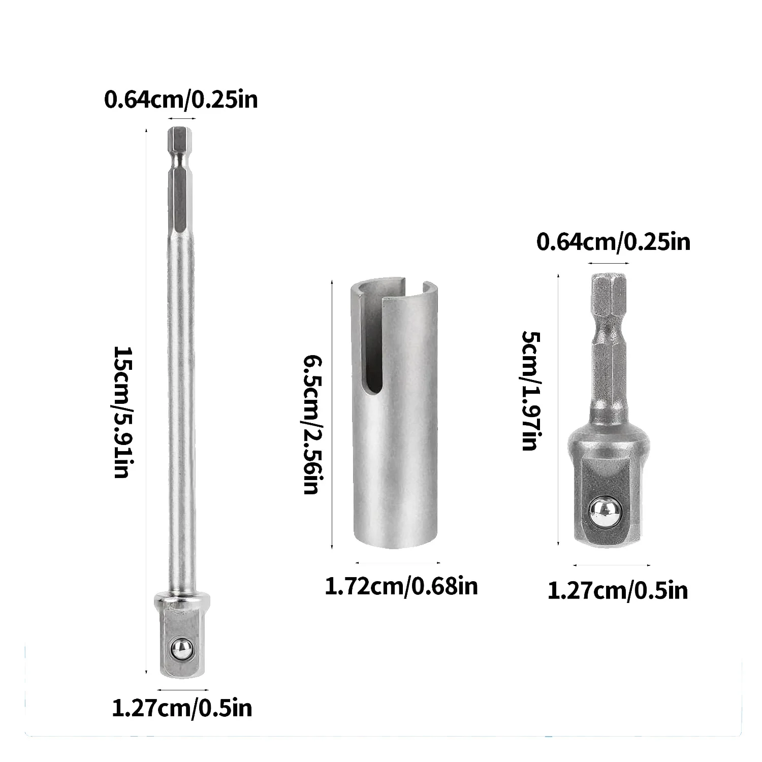 For Rv Trailer Scissor Adapter Stainless Steel Scissor Slotted Drill Adapter With 2 Adapter Bits For Cordless Drills Wrenches