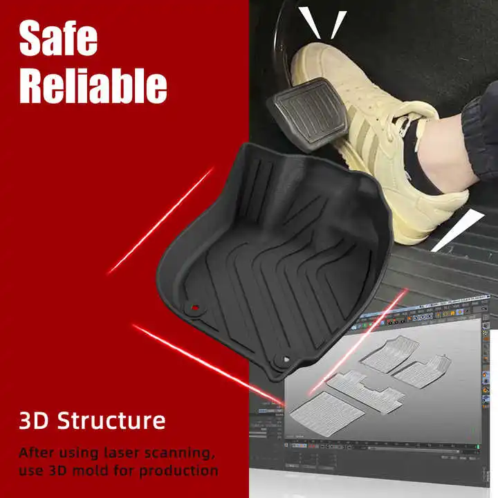 Custom Car Floor Mat for Audi A7 A7L S7 RS7 2012-2025 Car Mat Waterproof Floor Mats Rubber Floor Mat