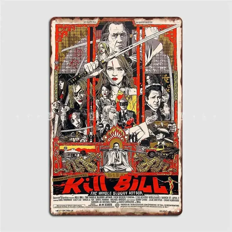 Kill The Whole Bloody Affair Metal Sign Wall Pub Pub Garage Vintage Plaques Tin Sign Poster
