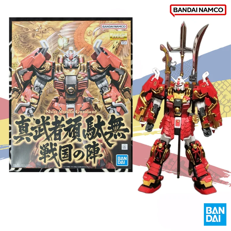 

Bandai оригинальный подлинный шоковый MG 1/100 мобильный костюм Shin Musha Gundam аниме подвижная фигурка в сборе модель коллекция игрушки подарок