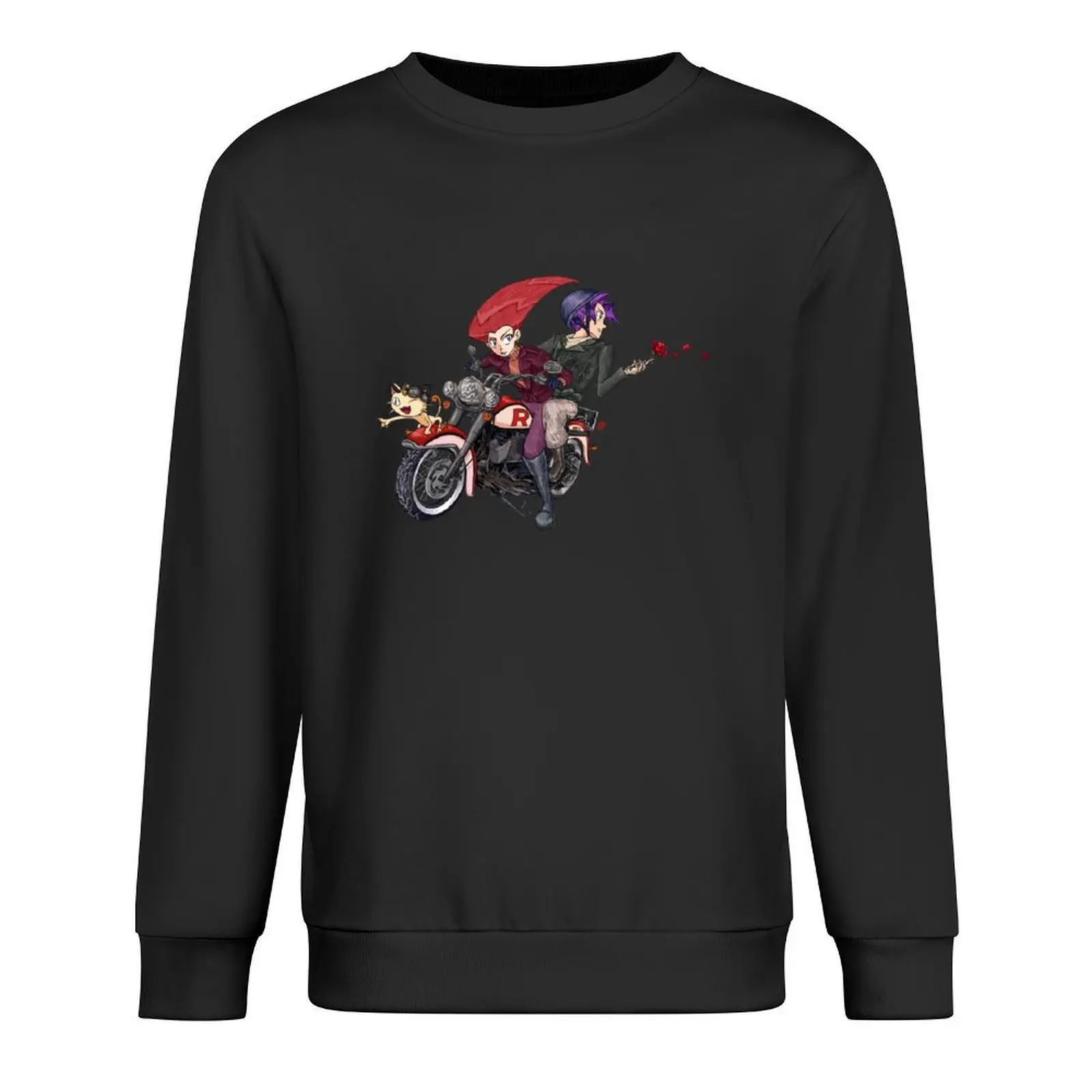 

Team Rocket Blasting Off Again! Pullover japanese style tracksuit men's sweat-shirt korean clothes oversize sweatshirt