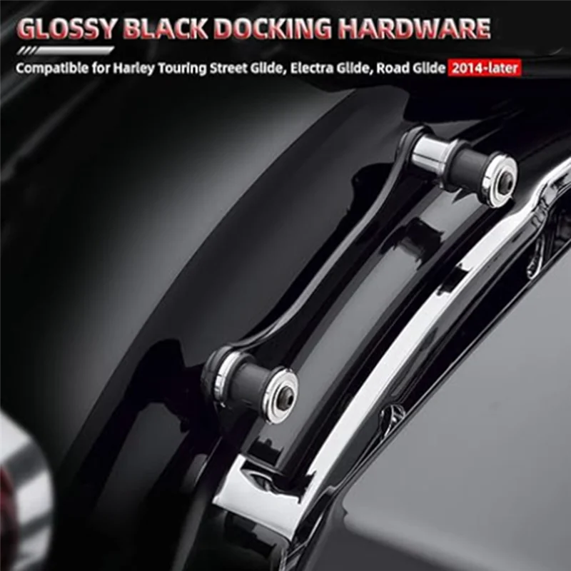 

Motorcycle 4 Point Docking Hardware Kit Connection Plate Replacement For Touring Road King Glide 2014-2023