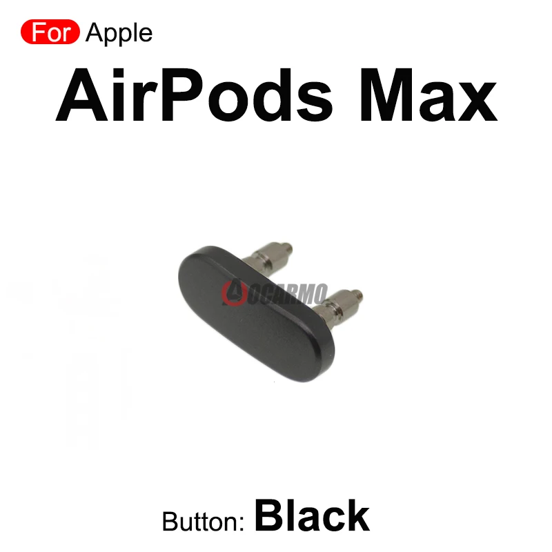 Bouton supérieur pour écouteurs AirPods Max, noir, argent, Orange, bleu, bouton de commutation en Mode clé latérale, pièces de rechange pour réparation