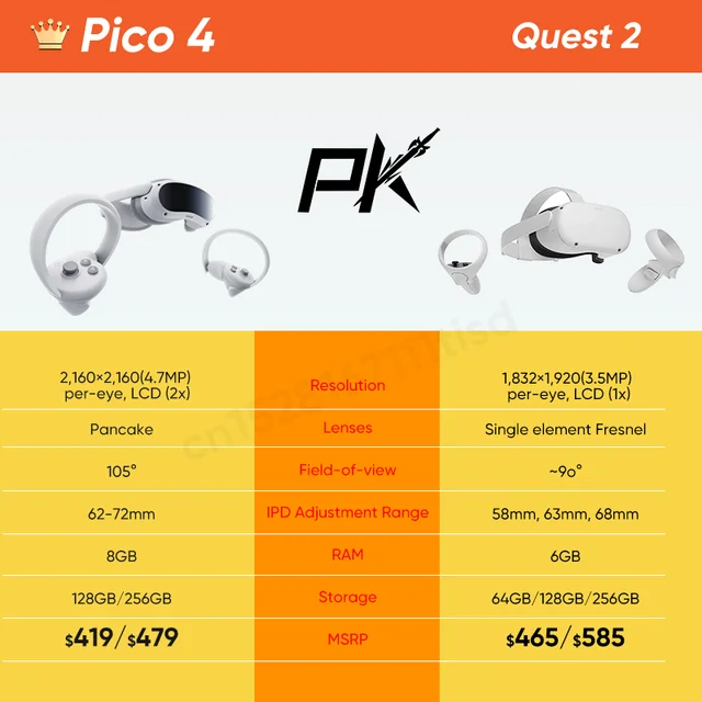 100% Original Pico 4 VR Headset All-In-One Virtual Reality Headset Pico4 3D  VR