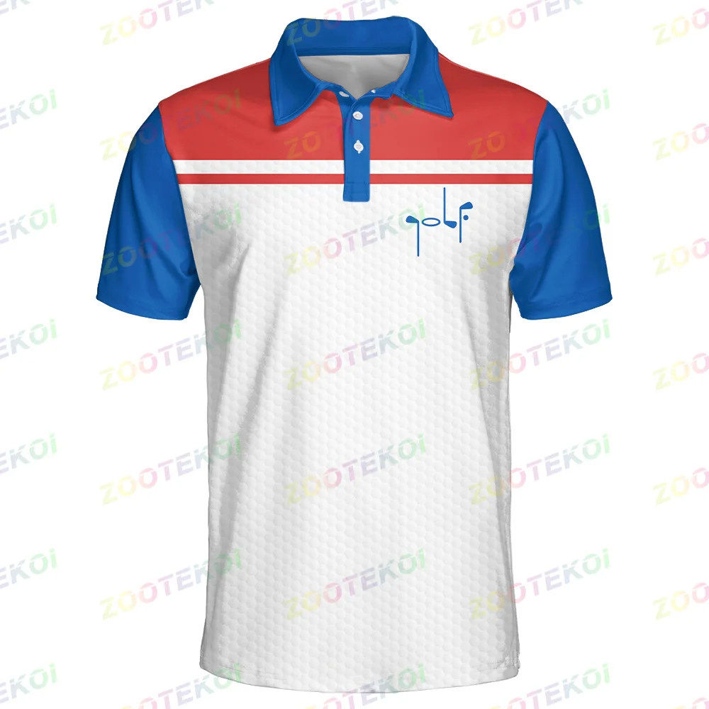 Polo Shirt Golf Life Short Sleeve For Men Casual Lapel Fashion Golf Sports Polo Golf Course Quick-dry Button Workwear Shirt