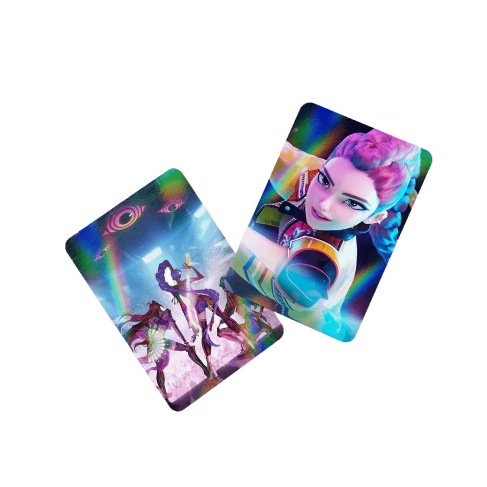 30 pièces K-POP Huntrix Derpy SAJA garçons chat bleu cartes photo Anime cartes à collectionner pour les Fans de K-POP Merch/cartes commerciales jeux cadeau