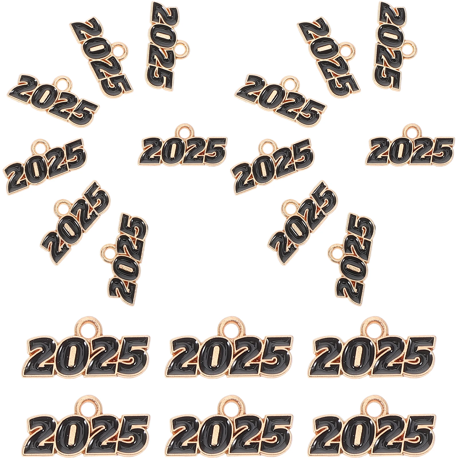 

20 Pcs Year Number Pendant Jewelry naments Metal Graduation Season Decorative Pendants Style Vintage Pendant Charms