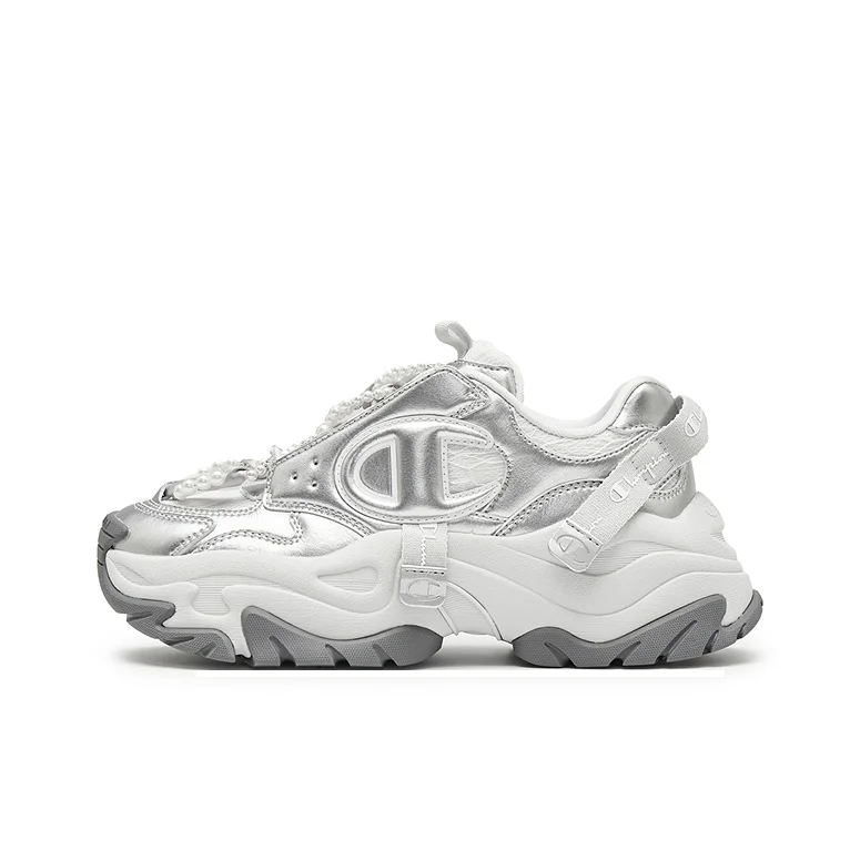 Champion Low top Chunky Sneakers Unisex Silver White/Photon Gray Pearl