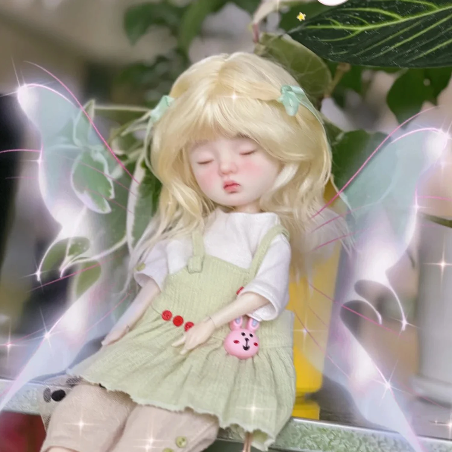 BJD 인형 1/6 레이이 잠자는 눈동자 고품질 레진 피규어 추수감사절 크리스마스 선물 슈가페어리 의상 없음 인형