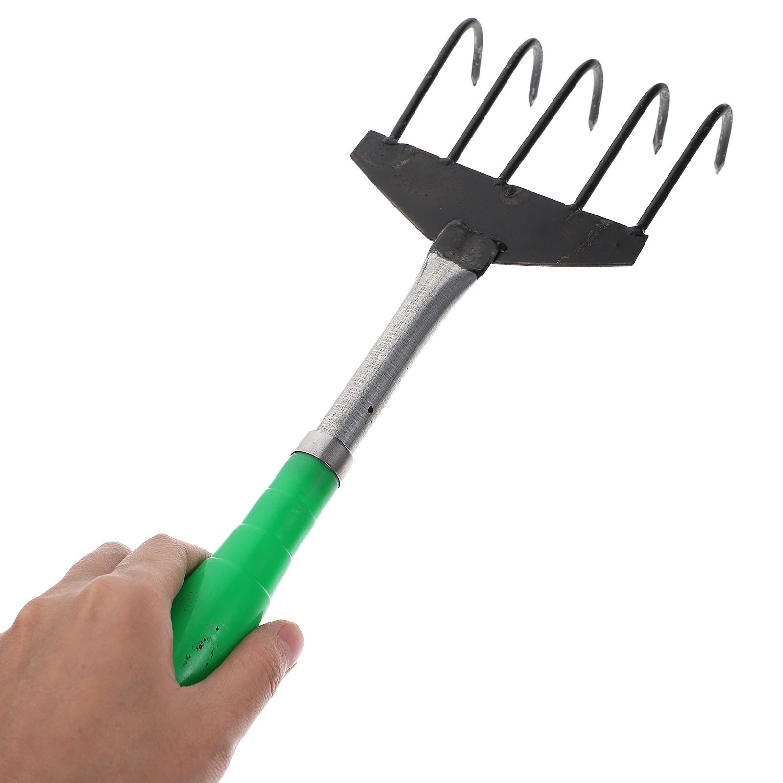 

Efficient Clam Digging Rake High Carbon Steel Material Wood Handle Portable Tool for Seafood Harvesting Net Rake