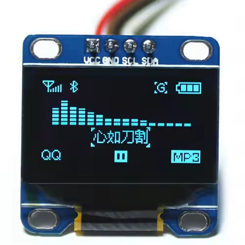 0.96 Inch OLED Display Module SSD1306 I2C IIC SPI Serial 128X64 LCD 4 Pin YellowBlue WhiteBlue for Arduino(Pin Headers Soldered) - Image 12