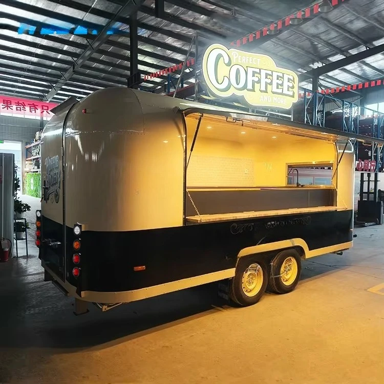 Concession Trailer Catering Trailer Fully Equipped Burger Van Bbq Food Truck with Full Kitchen Food Trailer